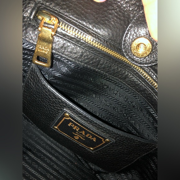 Authentic Black Prada Leather Bag - Picture 12 of 16